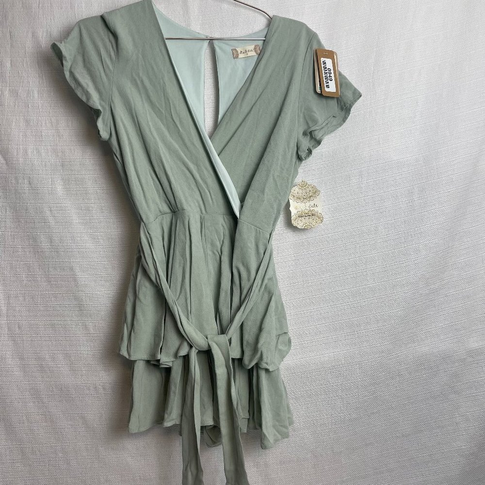 NWT Altar'd State Size Small Green Poly Blend Dress #949